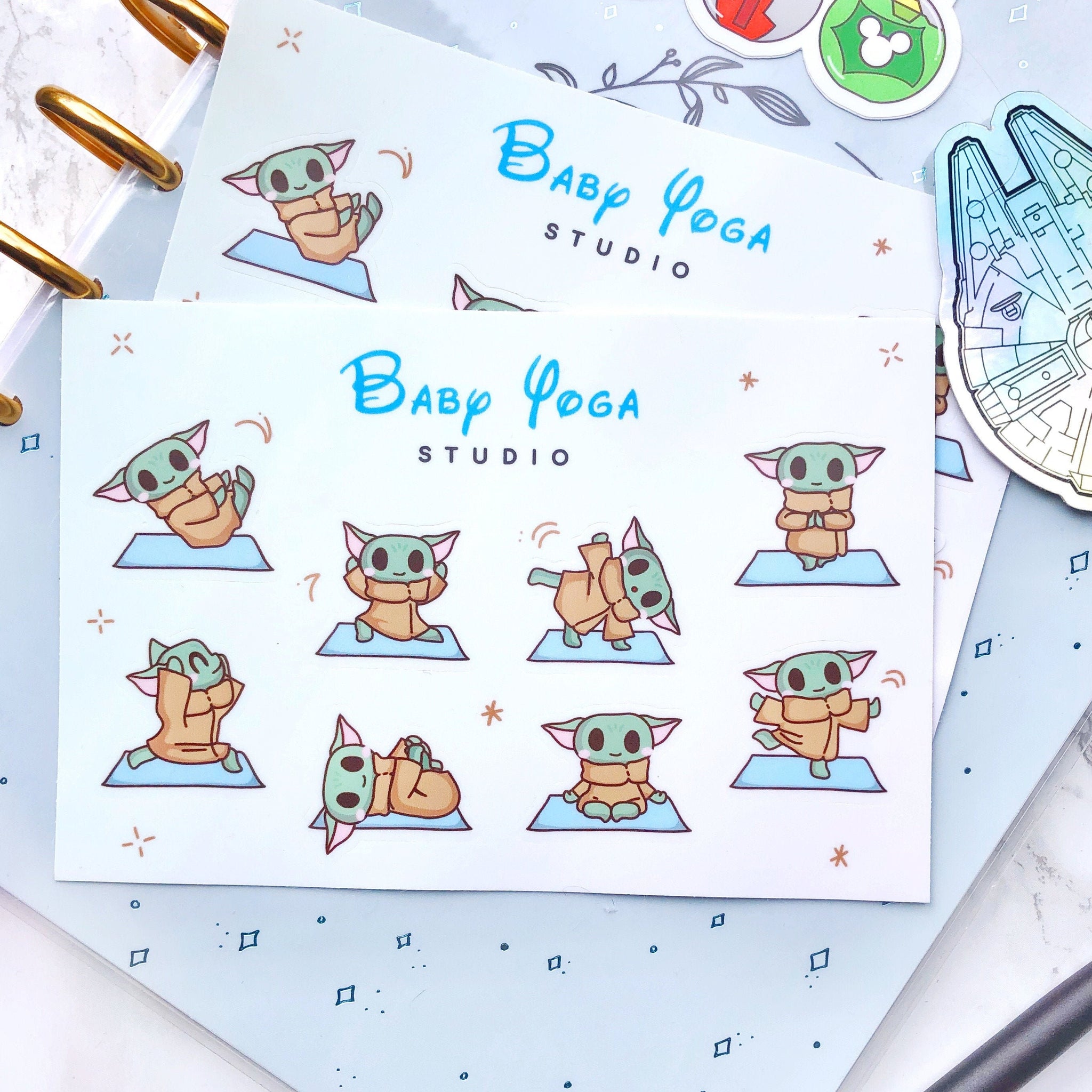 Baby Yoga Sticker Sheet – Wish Upon Magic
