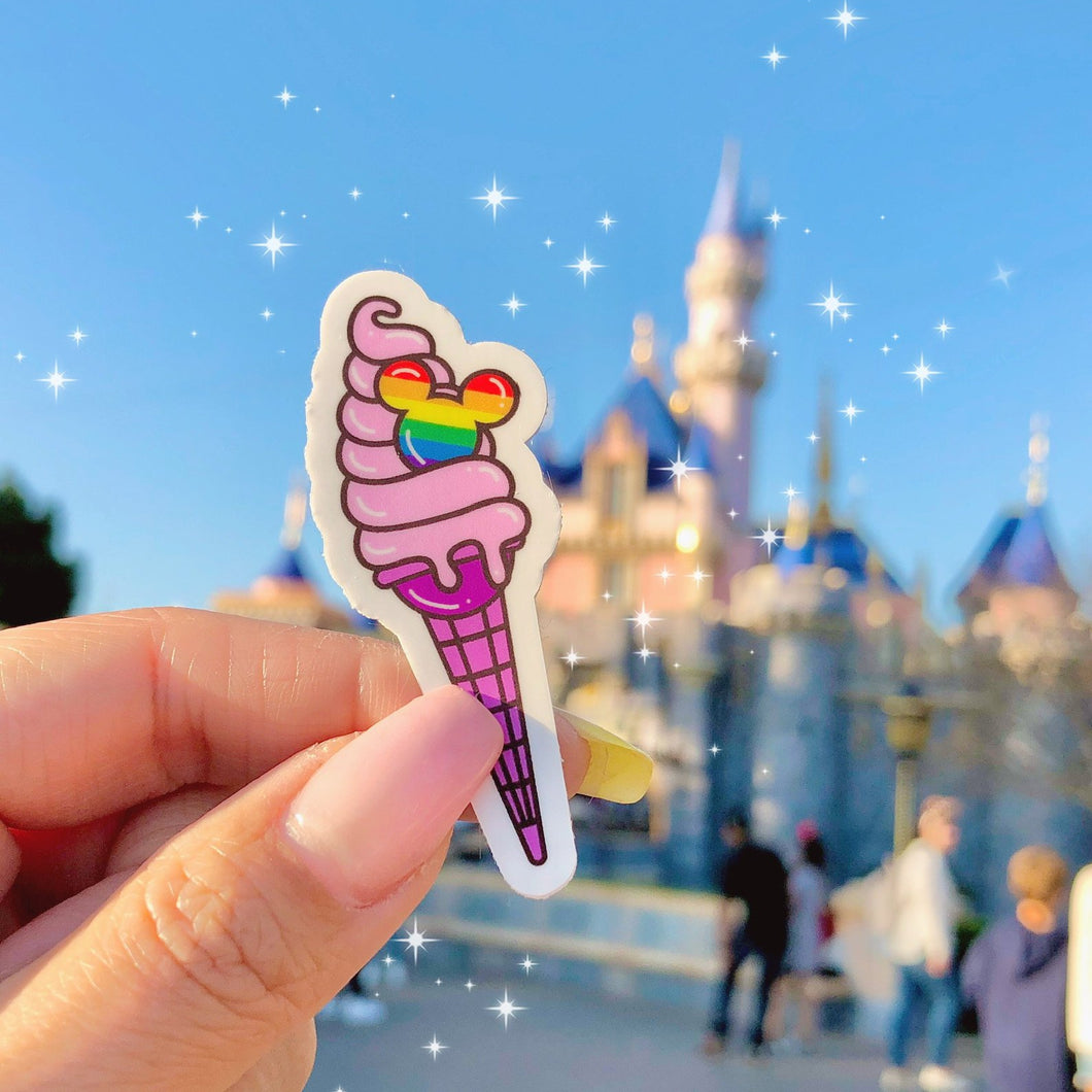 Rainbow Ice Cream Sticker