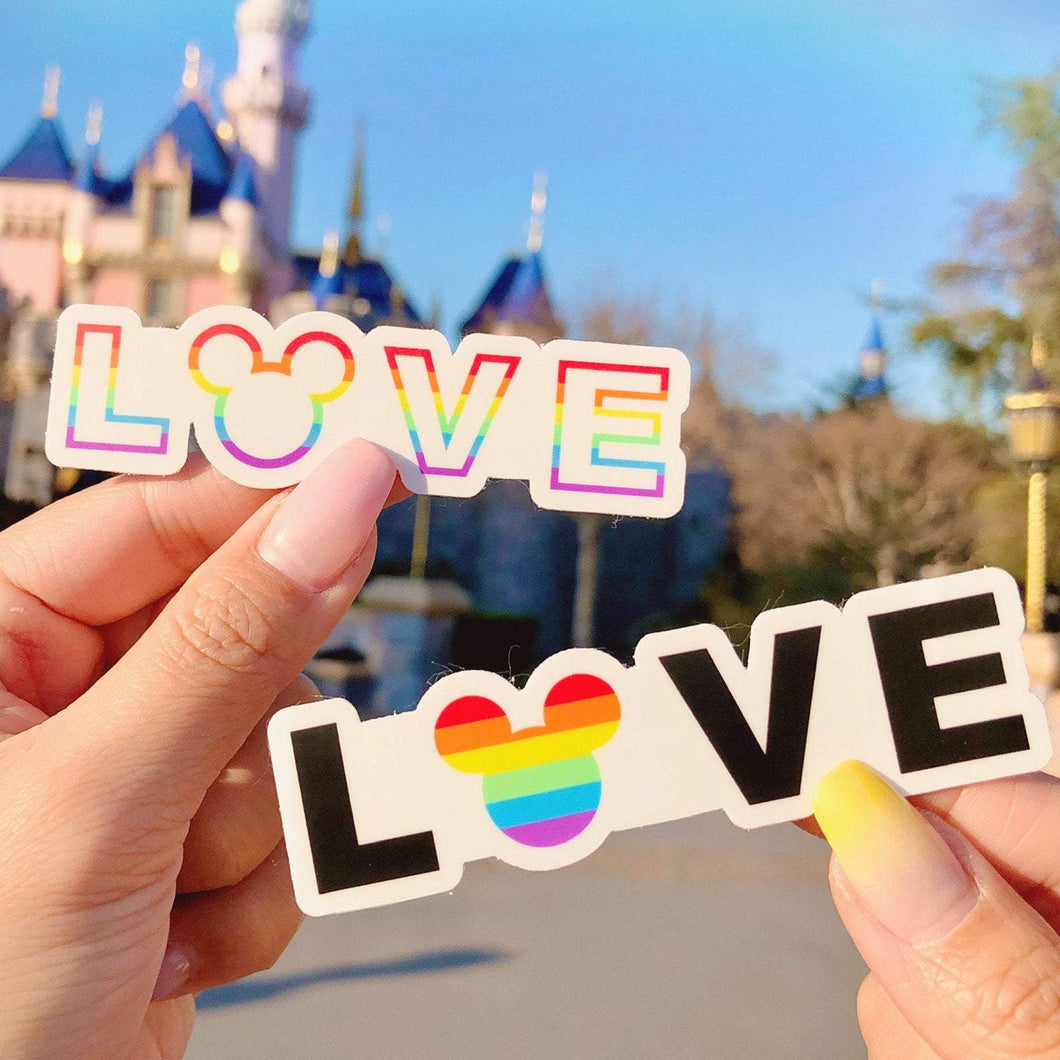 LOVE  Rainbow Sticker