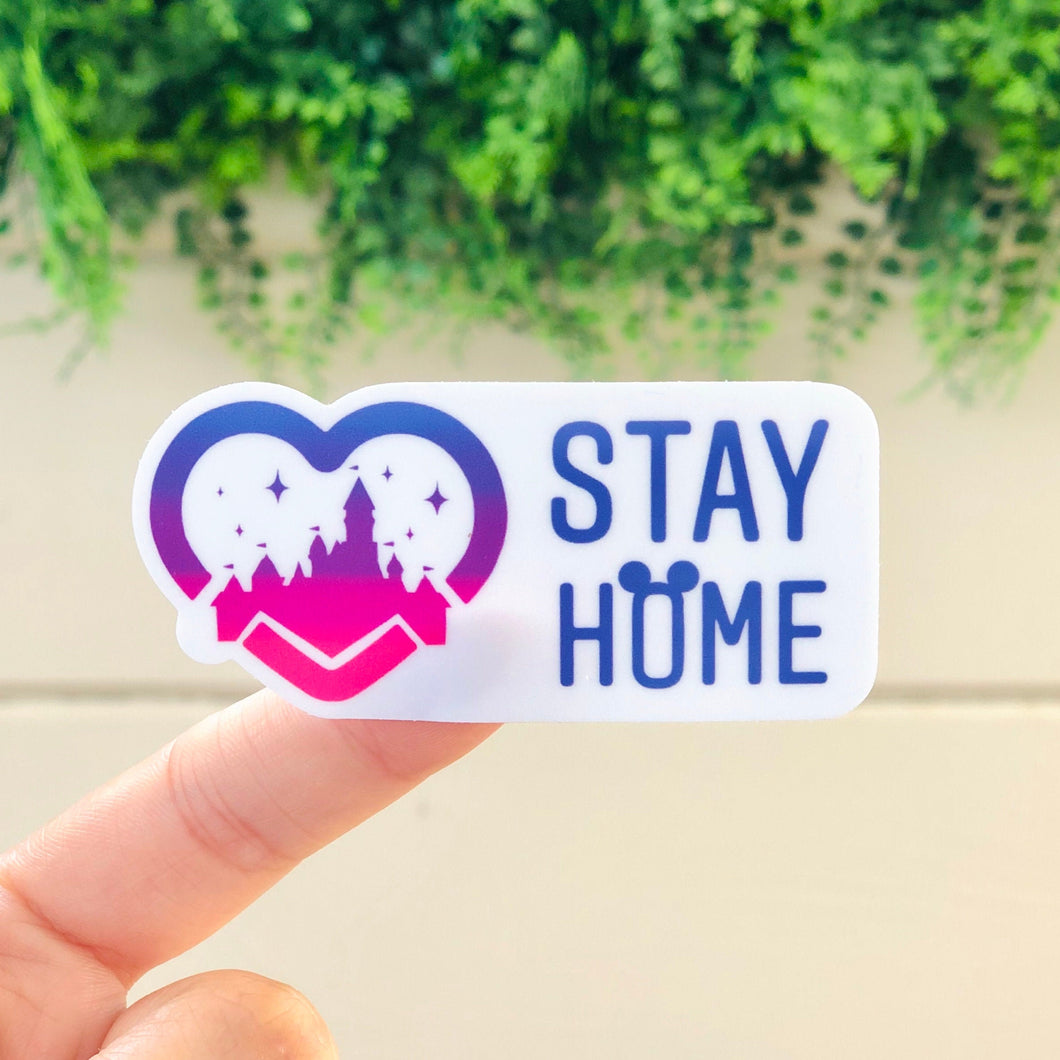 Stay Home Castle Sticker