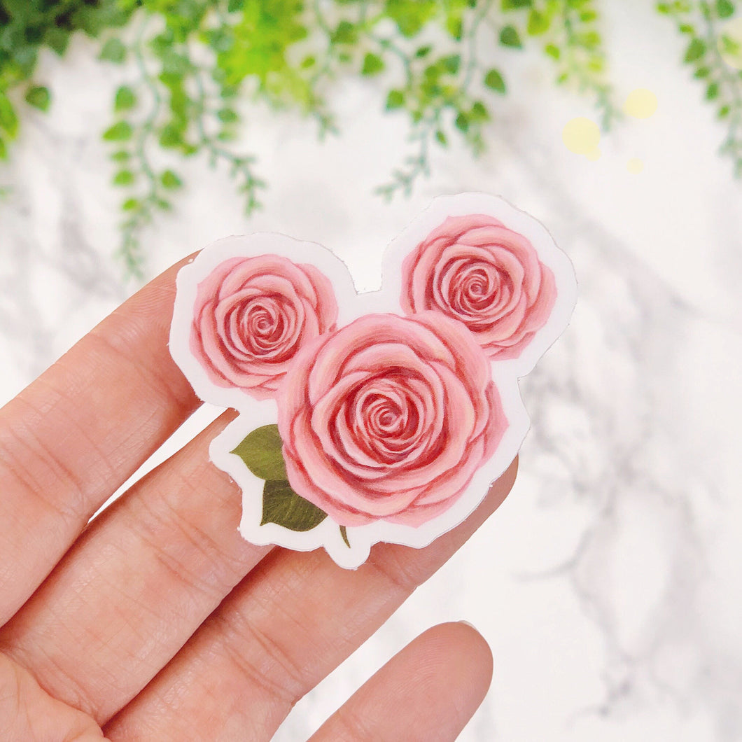 Rose Mickey Floral Sticker