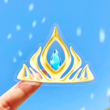 Load image into Gallery viewer, Elsa Crown Frozen Transparent Sticker
