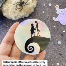 Load image into Gallery viewer, Jack &amp; Sally Holographic Sticker
