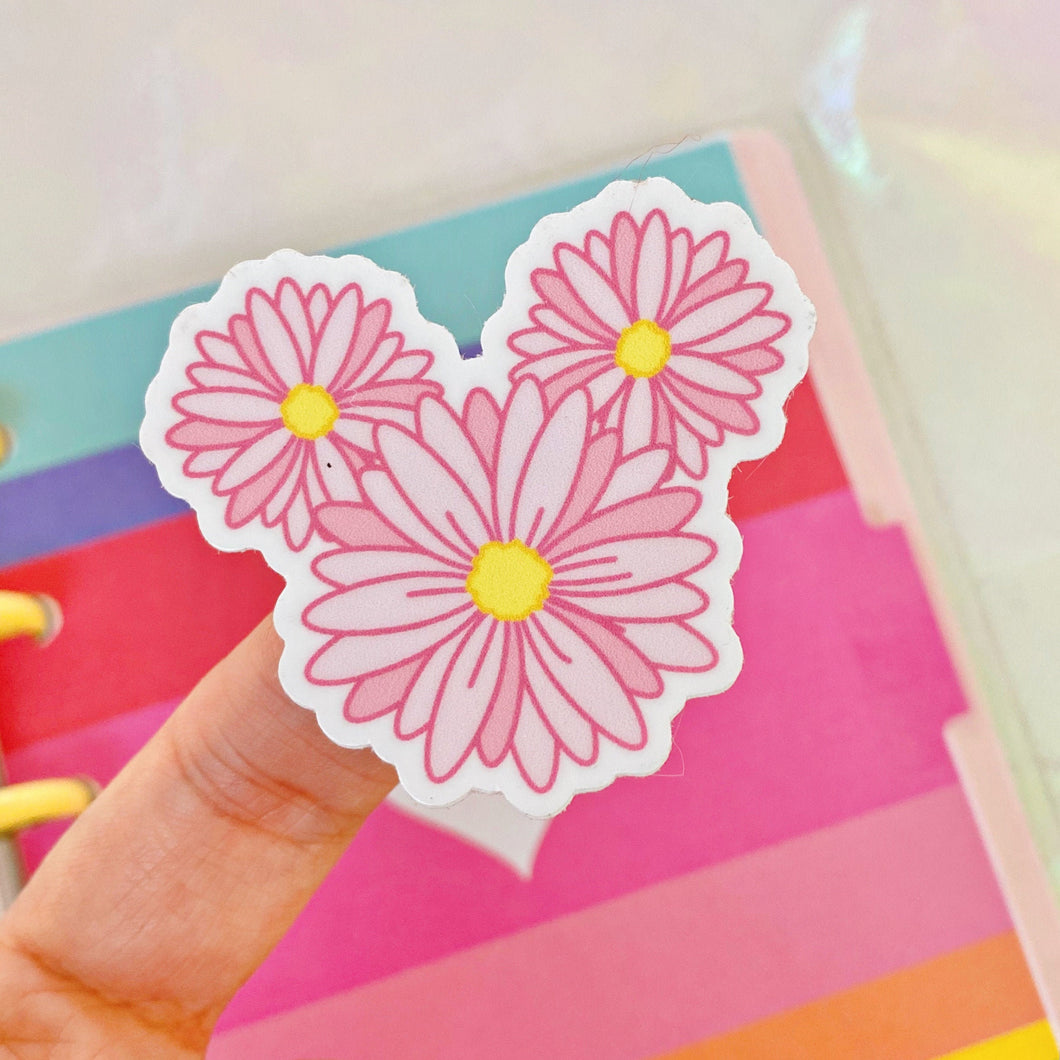 Daisy Mickey Floral Sticker