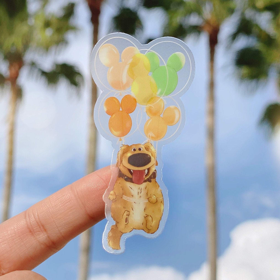 Dug Mickey Balloon Transparent Sticker