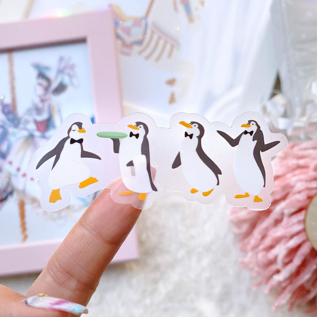Mary Poppins Penguins Transparent Stickers