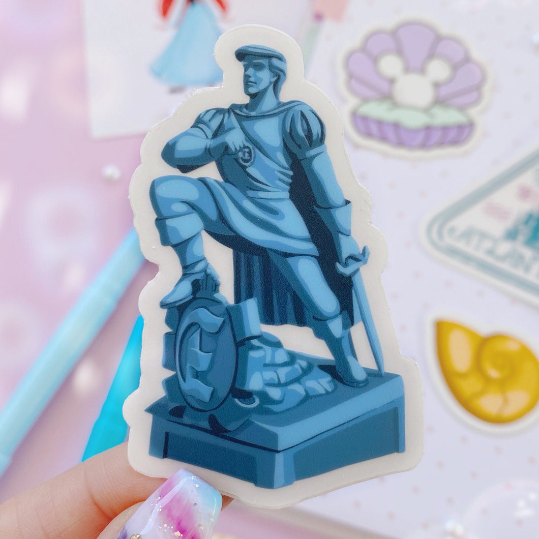 Prince Eric Statue Little Mermaid Sticker
