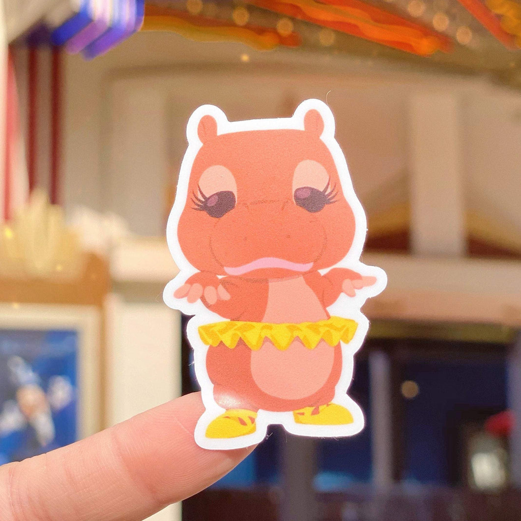 Hyacinth Hippo Fantasia Sticker