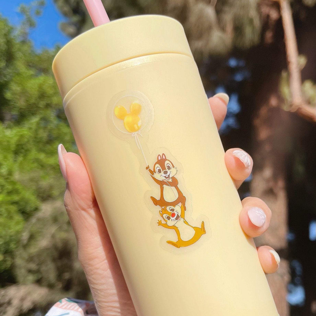 Chip and Dale Mickey Balloon Transparent Sticker