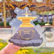 Load image into Gallery viewer, Sword In The Stone Transparent Sticker
