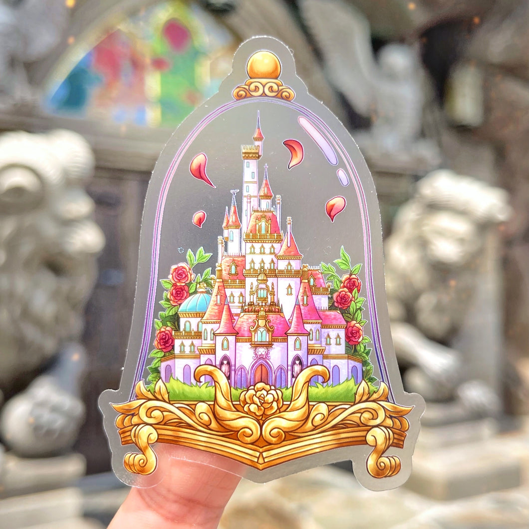 Beast’s Castle Terrarium Transparent Sticker