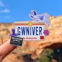 Load image into Gallery viewer, Onward GWNIVER License Transparent Sticker
