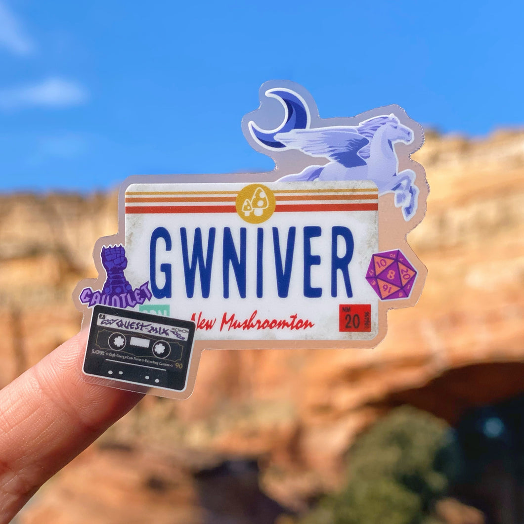 Onward GWNIVER License Transparent Sticker