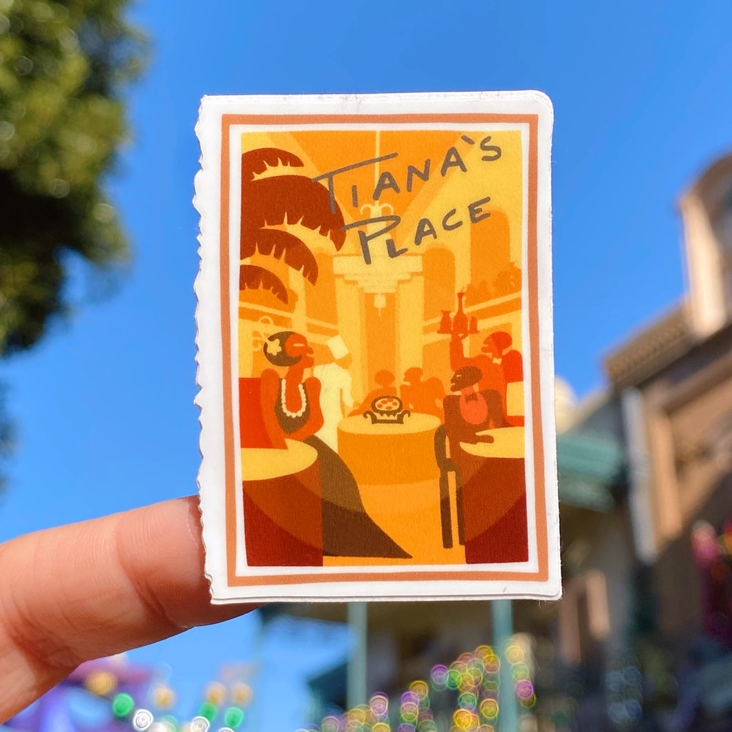 Tiana’s Place Restaurant Poster Sticker