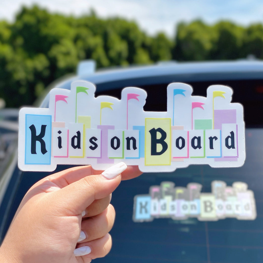 Kids on Board Car Decal