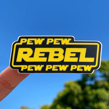 Load image into Gallery viewer, Pew Pew Rebel Pew Pew Sticker

