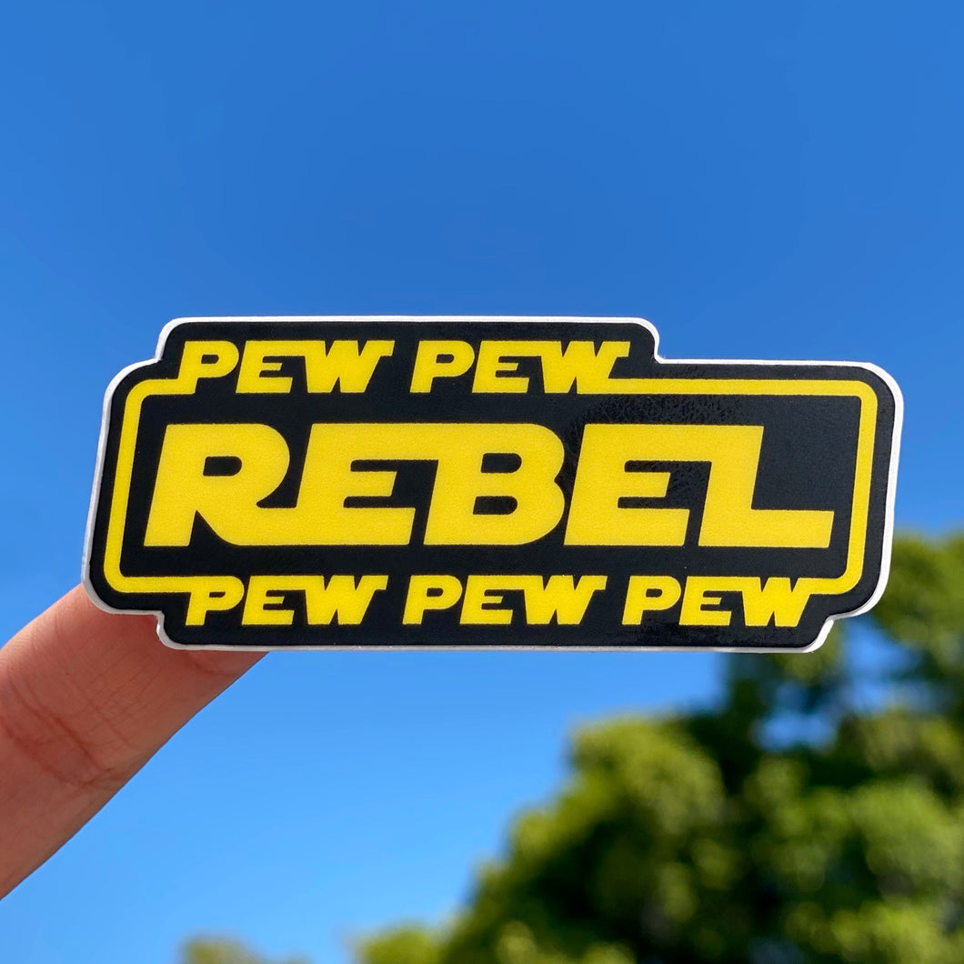 Pew Pew Rebel Pew Pew Sticker