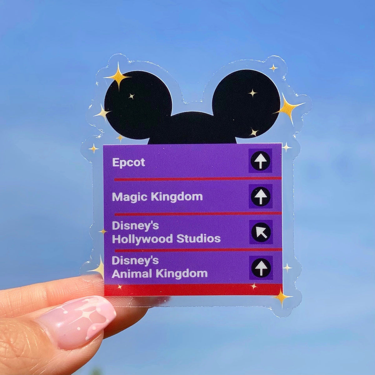 Magic Road Sign Transparent Sticker – Wish Upon Magic