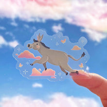 Load image into Gallery viewer, Luisa’s Unicorn Donkey Transparent Sticker
