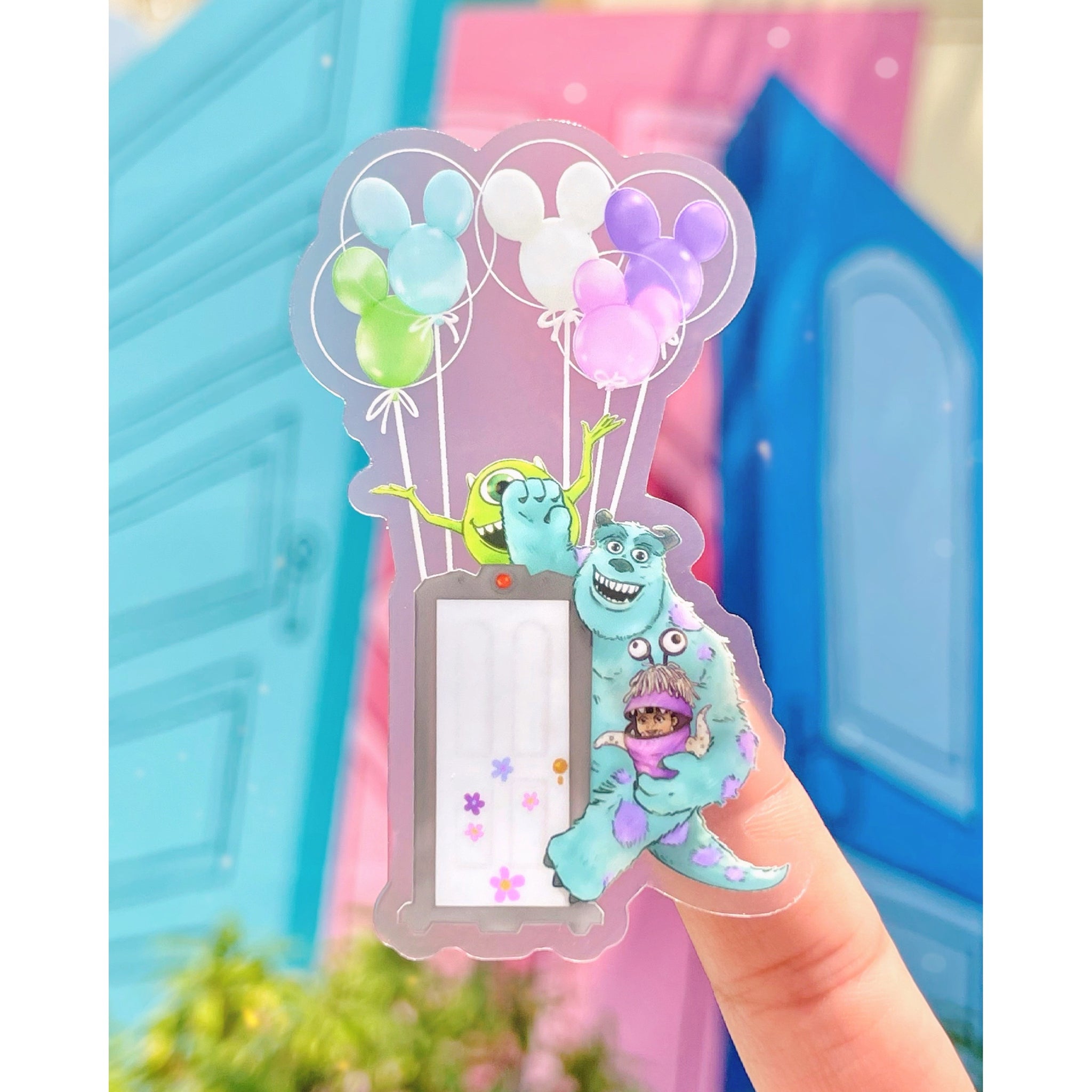 monsters inc balloon Monsters Inc Mickey Balloons Transparent Sticker – Wish Upon Magic