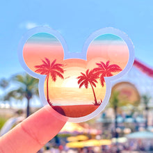 Load image into Gallery viewer, Sunset Beach Mickey Sticker
