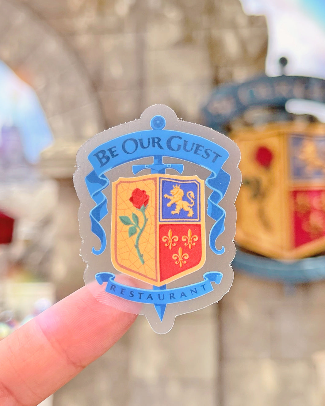 Be Our Guest Transparent Sticker
