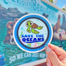 Load image into Gallery viewer, Save The Oceans Squirt Car Decal
