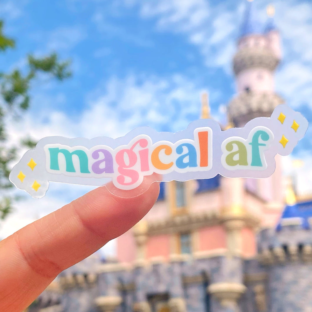 Magical AF Transparent Sticker