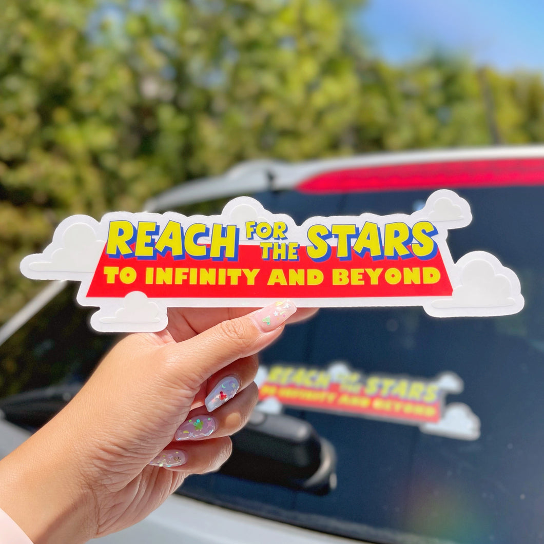 Reach for the Stars Toy Story Car Decal Sticker