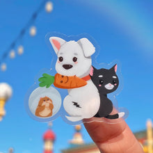 Load image into Gallery viewer, Bolt and Friends Transparent Sticker
