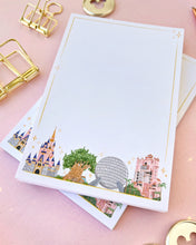 Load image into Gallery viewer, WDW Park Landmarks Memo Notepad
