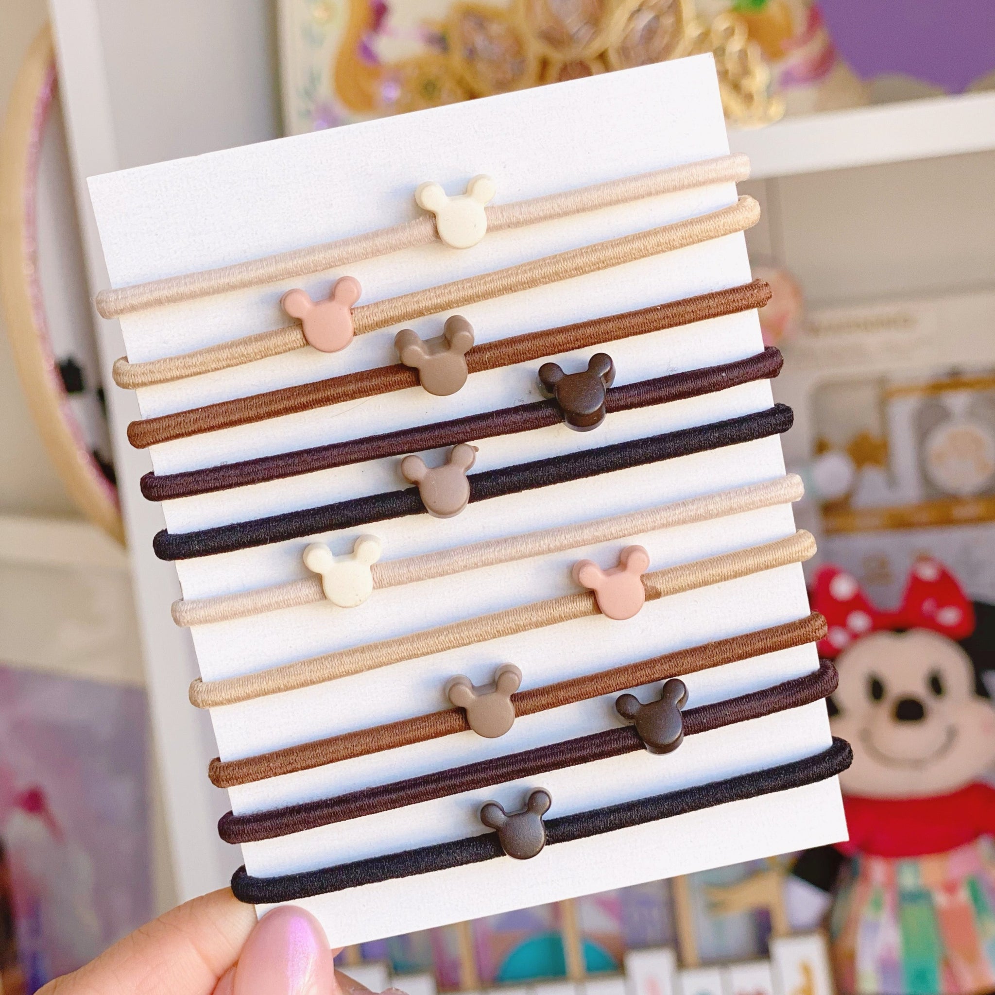Minimal Mouse Neutral Hair Ties – Wish Upon Magic display picture 1
