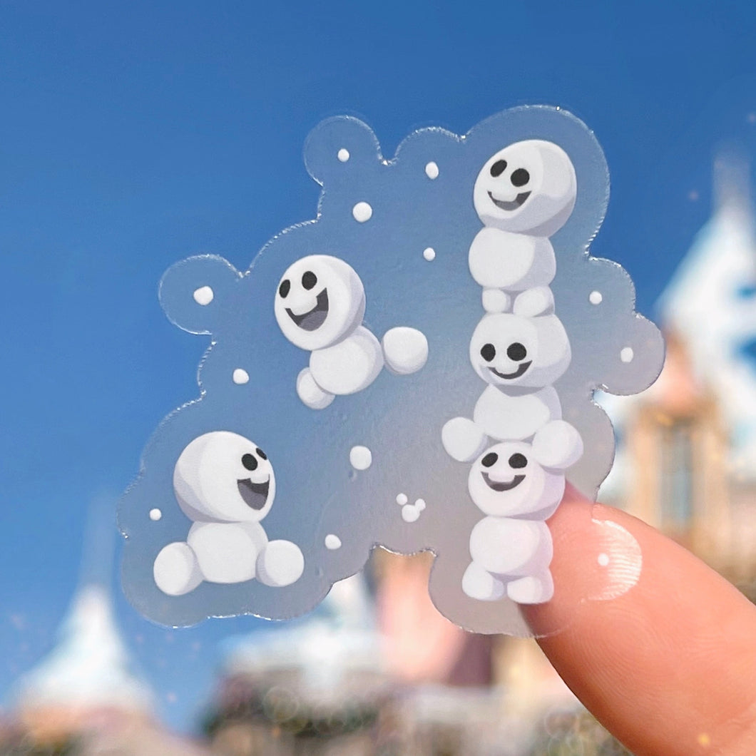 Frozen Snow Babies Transparent Sticker