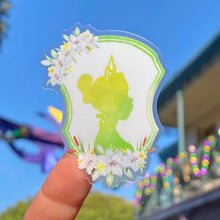 Load image into Gallery viewer, Tiana Floral Crest Transparent Sticker
