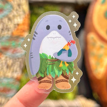Load image into Gallery viewer, Maui with Hei Hei Plushie Transparent Sticker
