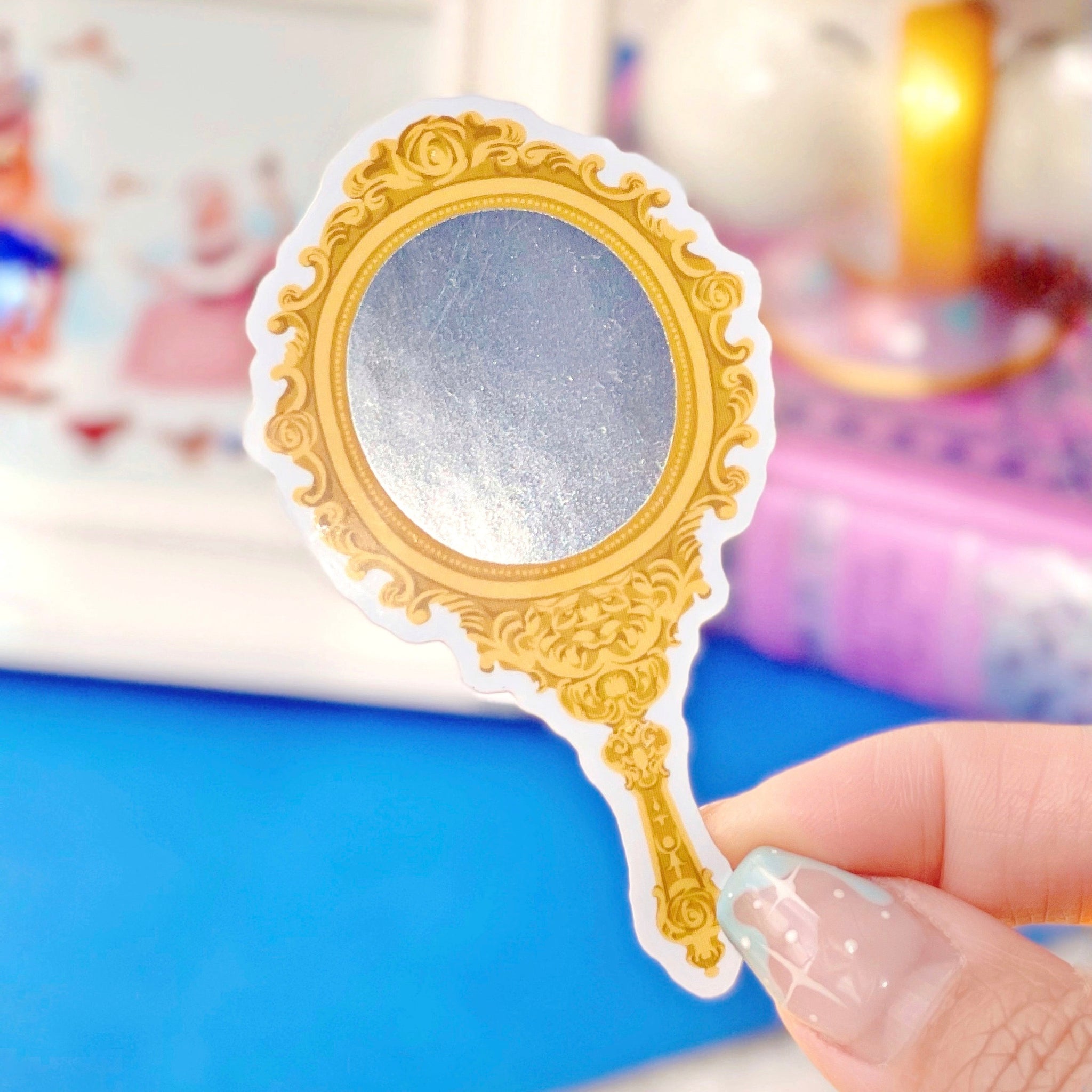 Magic Mirror Sticker Beast’s Magic Mirror Reflective Sticker – Wish Upon Magic