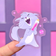 Load image into Gallery viewer, Yzma Cat Potion Transparent Sticker
