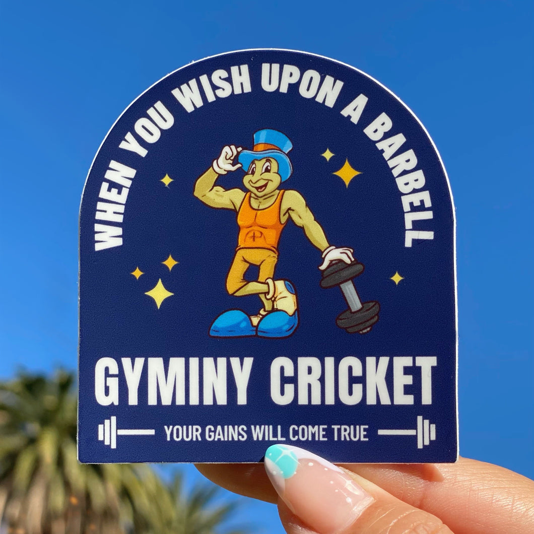 Gyminy Cricket Work Out Sticker