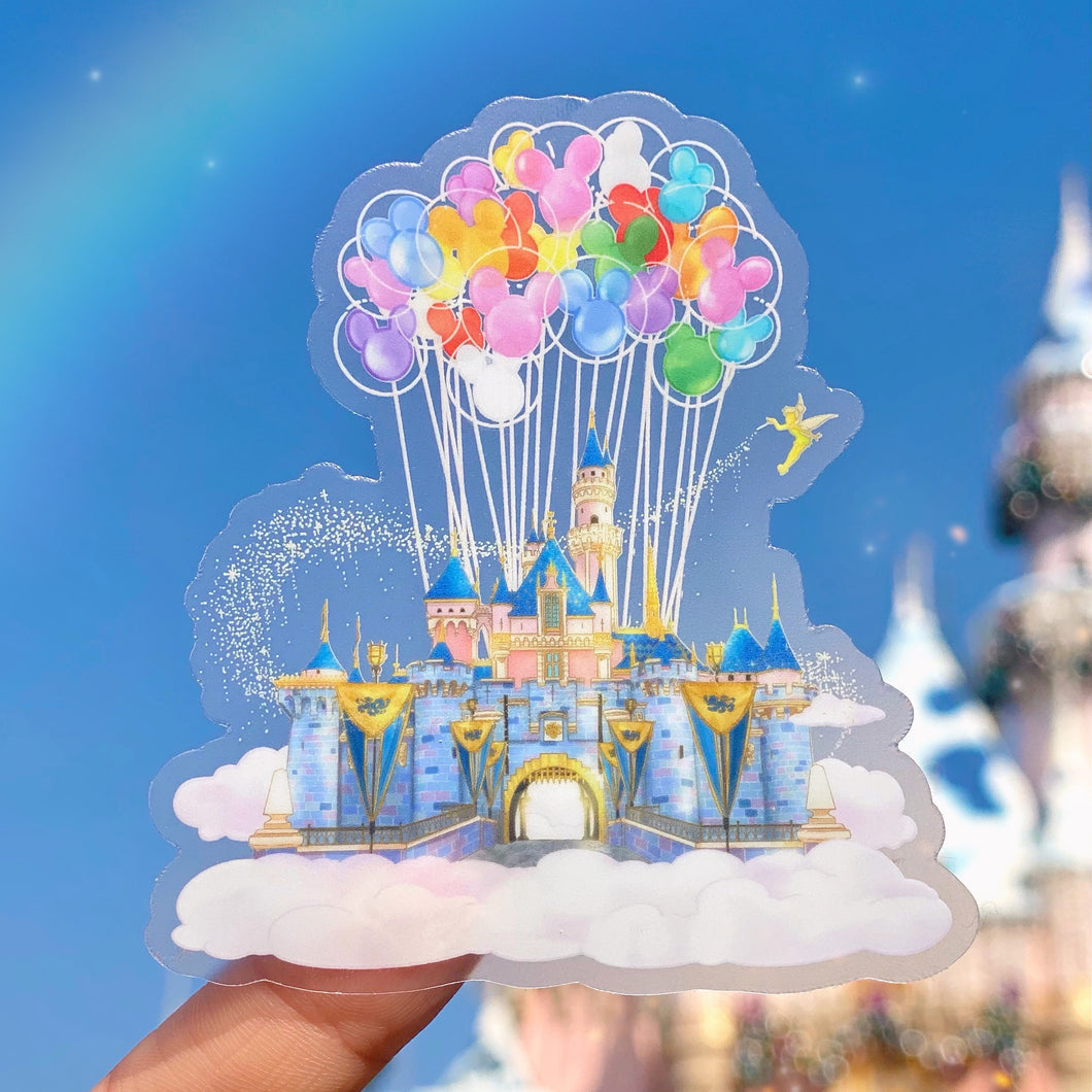 Disneyland Mickey Balloons Transparent Sticker