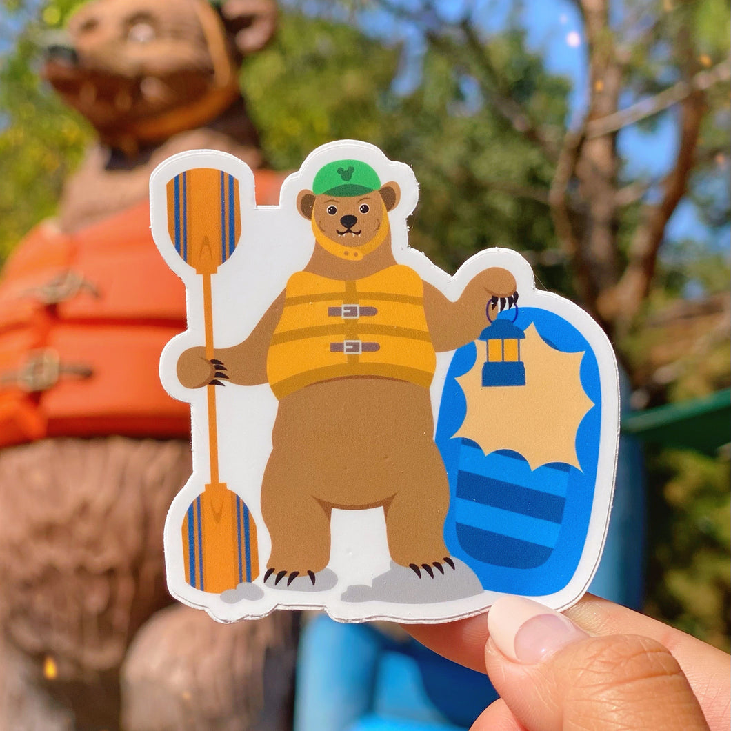 Grizzly River Run Ride Disneyland Sticker