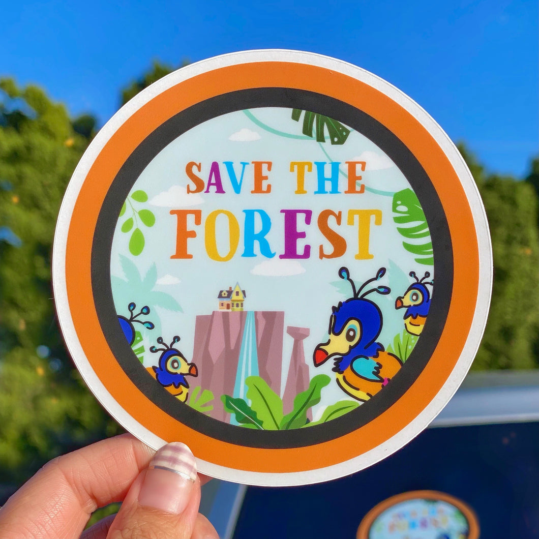 Save The Forest Up Car Decal