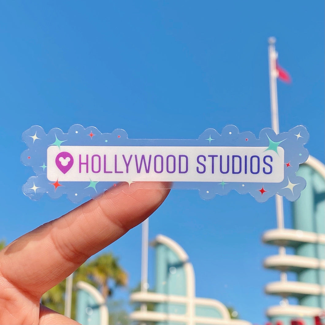 Hollywood Studios Destination Drop Pin Transparent Sticker