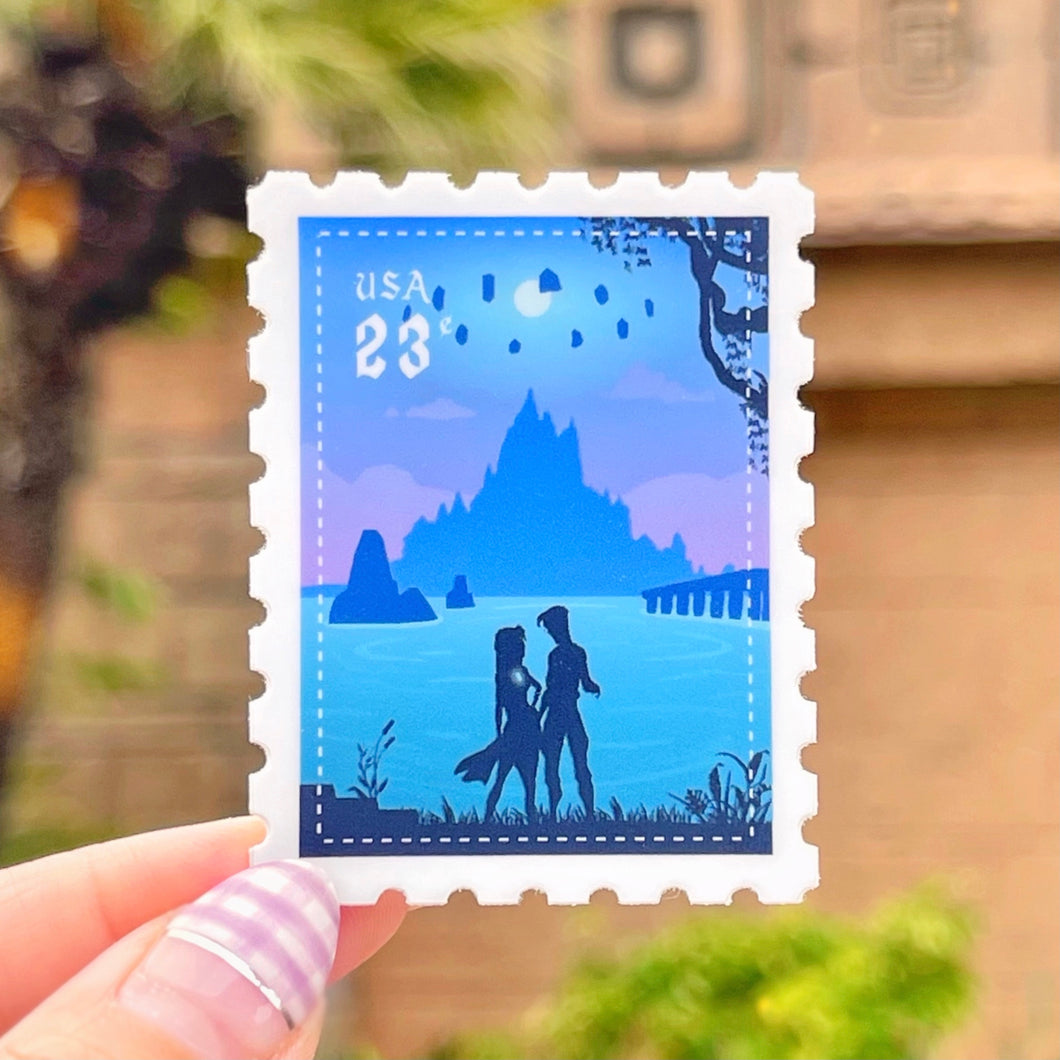 Kida & Milo Atlantis Postage Stamp Sticker