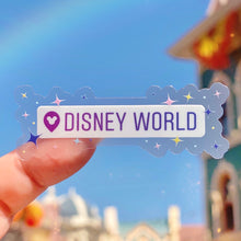 Load image into Gallery viewer, Disney World Destination Drop Pin Transparent Sticker
