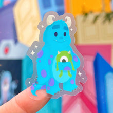 Load image into Gallery viewer, Sully with Mike Plushie Transparent  Sticker
