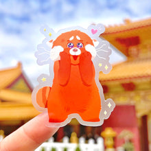 Load image into Gallery viewer, Panda Cutie Transparent Sticker
