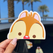 Load image into Gallery viewer, Chip Chipmunk Peeker Car Decal
