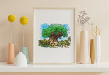 Load image into Gallery viewer, Tree of Life Disneyscape Art Print
