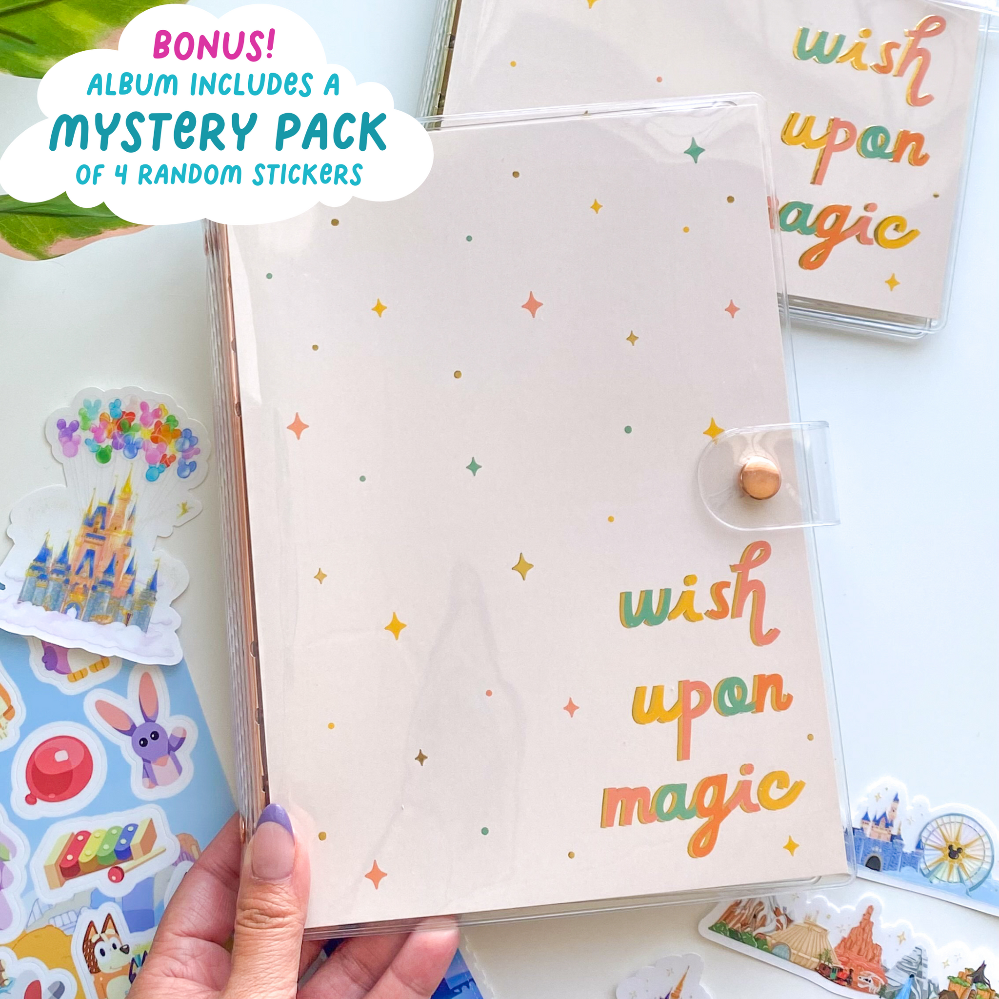 Magical Reusable Sticker Book + 4 Mystery Stickers – Wish Upon Magic