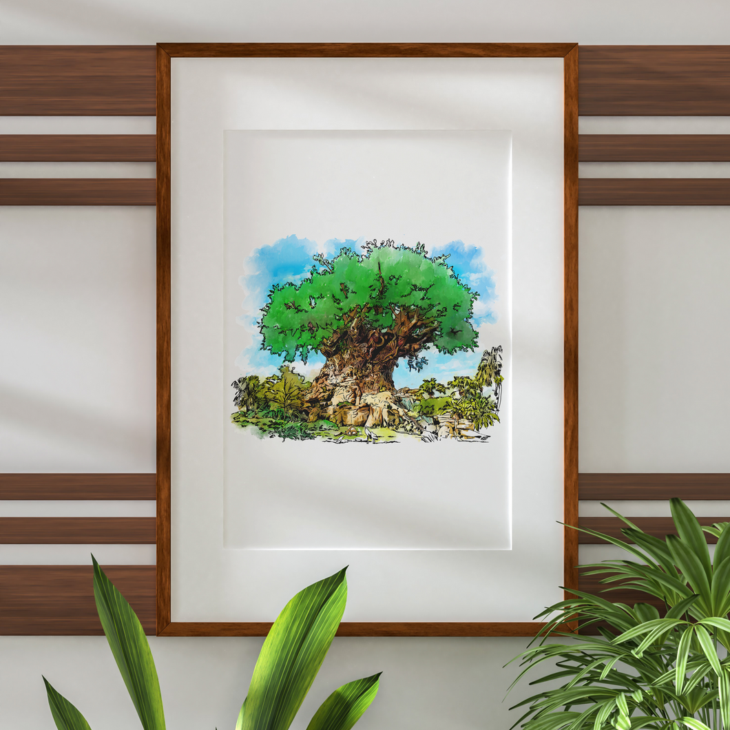 Tree of Life Disneyscape Art Print